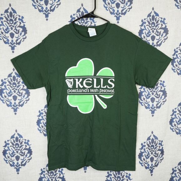 Kells Portland Irish Festival Tee Shirt March 17 Green Crewneck Adult M - Picture 3 of 6